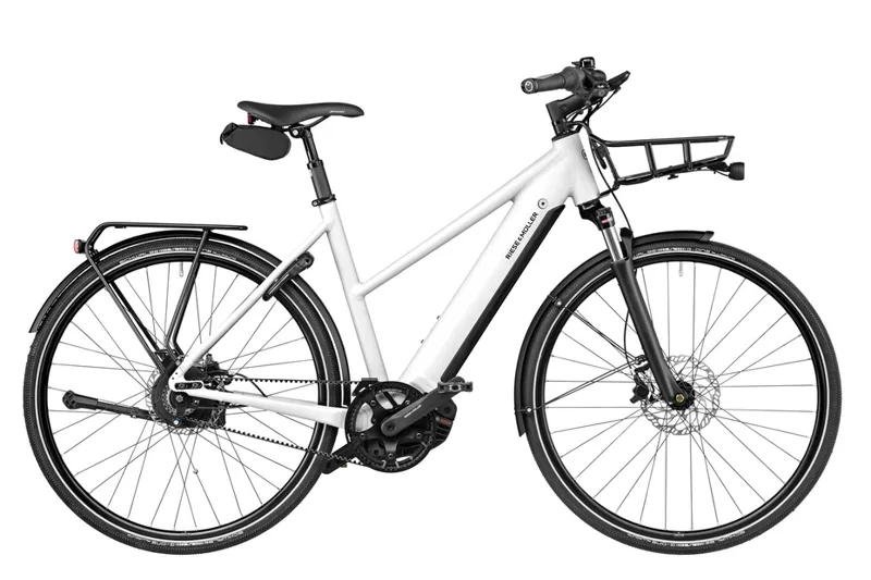 Riese and Muller Roadster Mixte Touring HS Electric Bike Crystal White-1